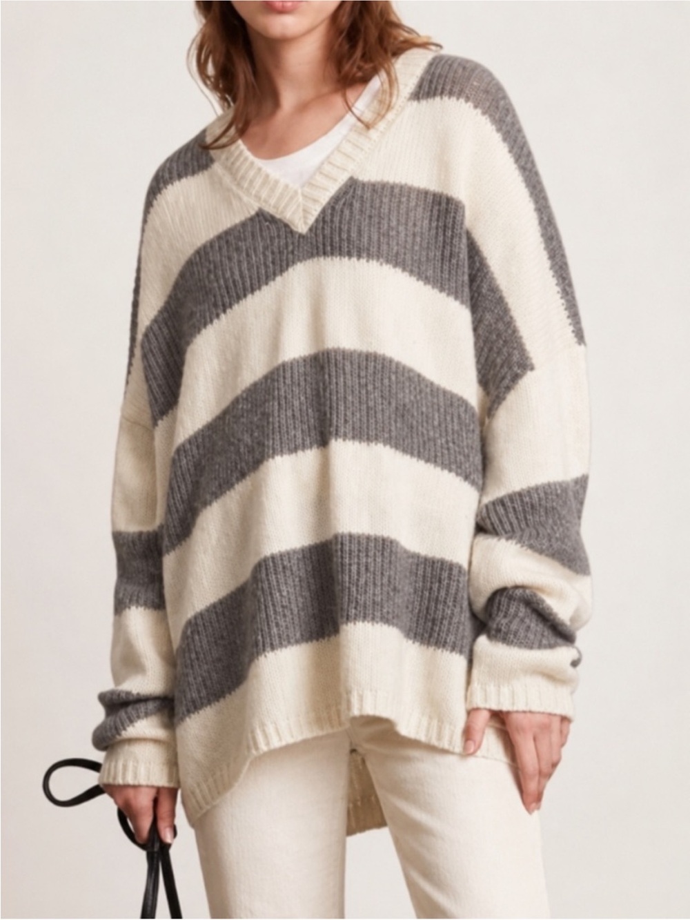 All Saints Lou Striped Sparkle Jumper Sweater